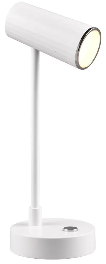 Fehér LED szabályozható asztali lámpa (magasság 28 cm) Lenny – Trio