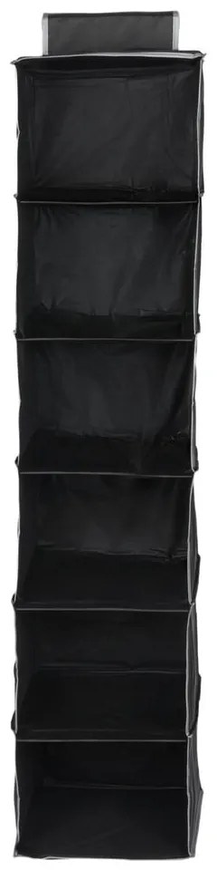 Garment So fekete függő rendszerező, 6 rekesszel - Compactor