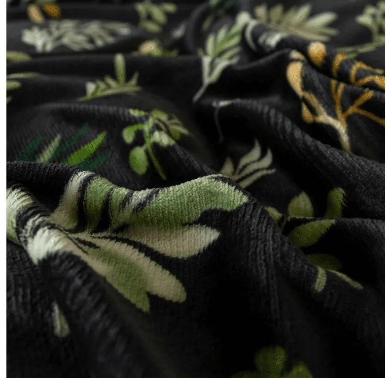 Mikroplüss ágyneműhuzat ZELNOIR fekete Ágyneműhuzat mérete: 70 x 90 cm | 140 x 200 cm