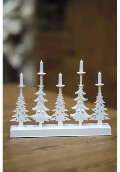 LED Karácsonyi gyertyatartó LED/2xAA fehér