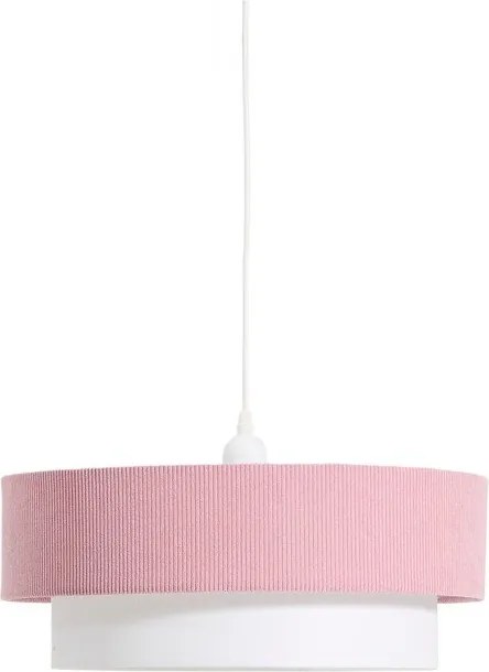 Fehér-világos rózsaszín gyerek lámpa textil búrával Bianella – Kave Home