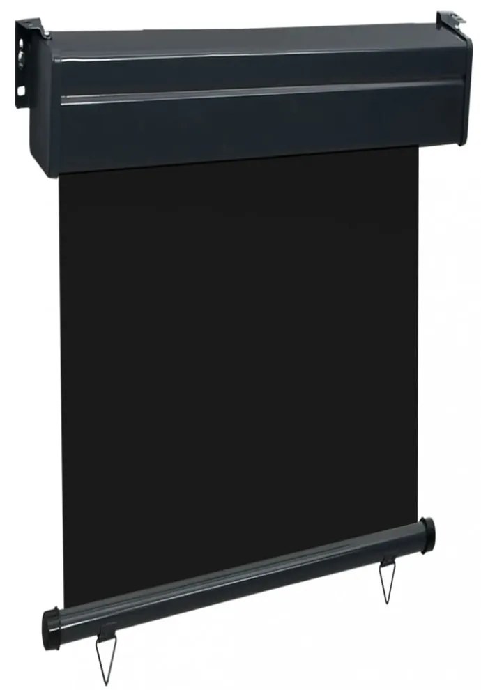 fekete erkély oldalnapellenző 65 x 250 cm