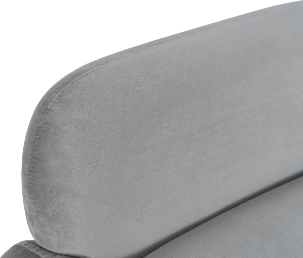 Pihenőfotel szürke színben, bársony kárpittal TOGO