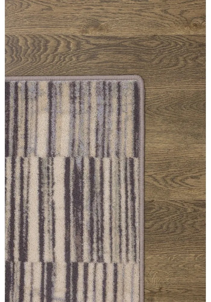 Szürke gyapjú szőnyeg 160x240 cm Grids – Agnella