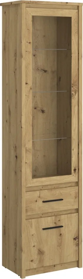 Vitrin 1D1W1S, artisan tölgy, AIRON