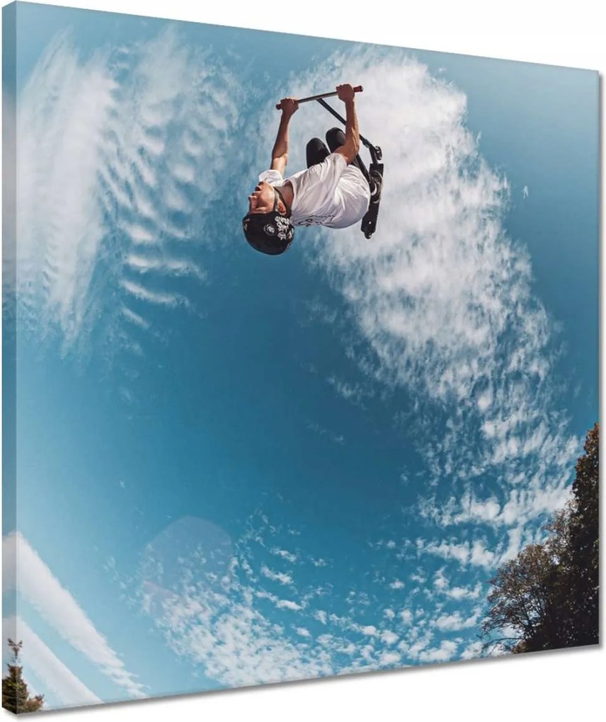 Vászonkép 40x40 Bmx Versenysport Ugrálókötél