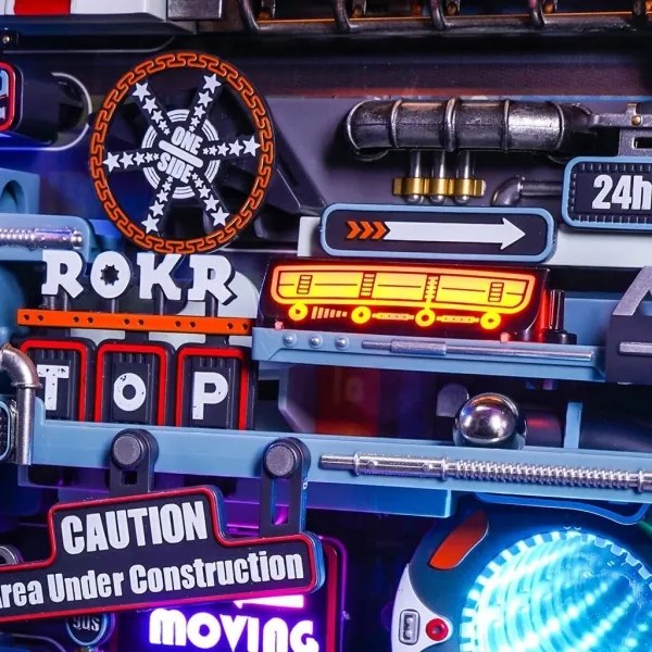 RoboTime - 3D mechanikus Üveggolyó pálya puzzle Múltbéli város