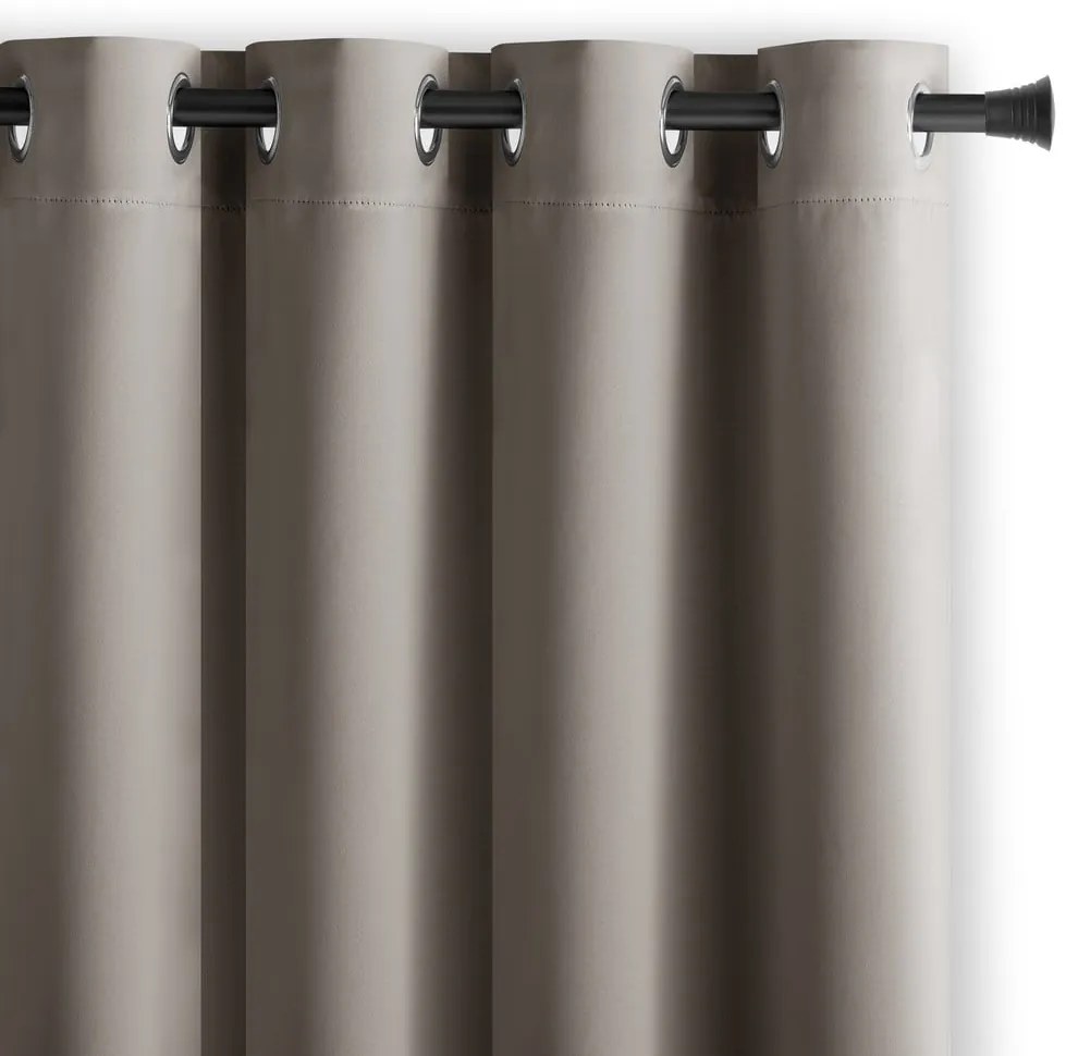 Szürkésbézs termo-dimout (részleges sötétítő) függöny 140x270 cm Kierra – Restilo