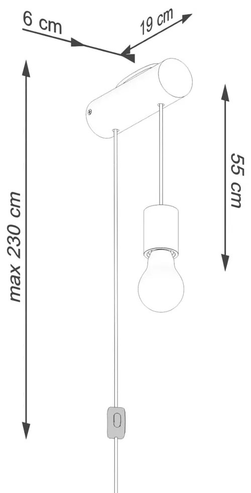 Natúr színű fali lámpa Arcadia – Sollux