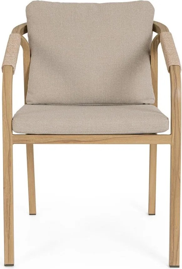 Natúr színű fém kerti szék Kalimera – Bizzotto