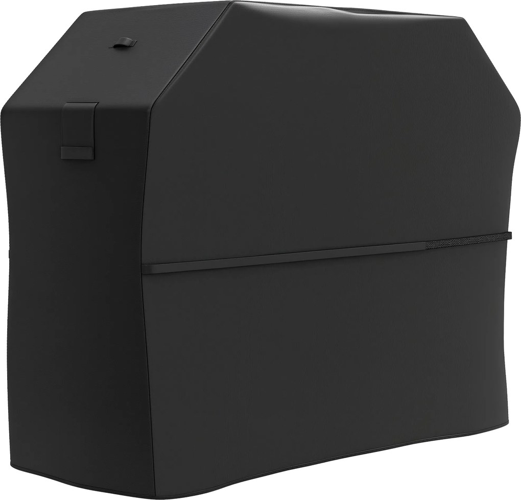 Outsunny Grill Fedél BBQ Fedél Időjárásálló Gáz Grill Fedél Velcro Szíjakkal, 600D Oxford, Fekete, 147 x 61 x 122cm | Aosom