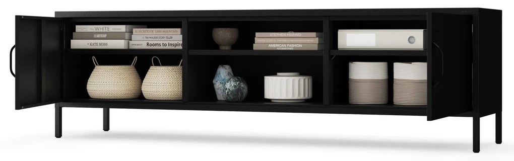 XL ROSARIA RTV SZEKRÉNY – FEKETE (1700 x 400 x 500)