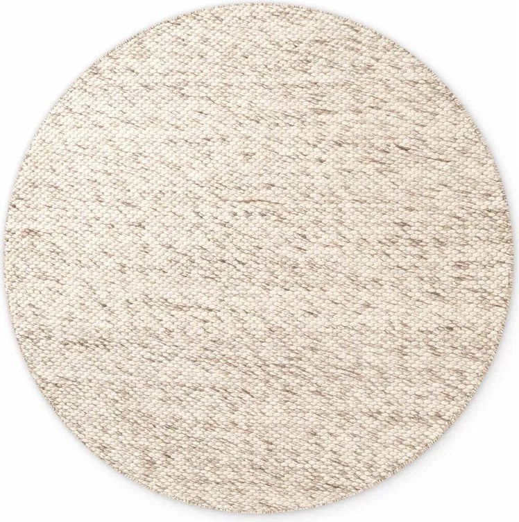 Bézs-natúr színű kézi szövésű gyapjú kerek szőnyeg ø 160 cm Lyon Beans – Elle Decoration