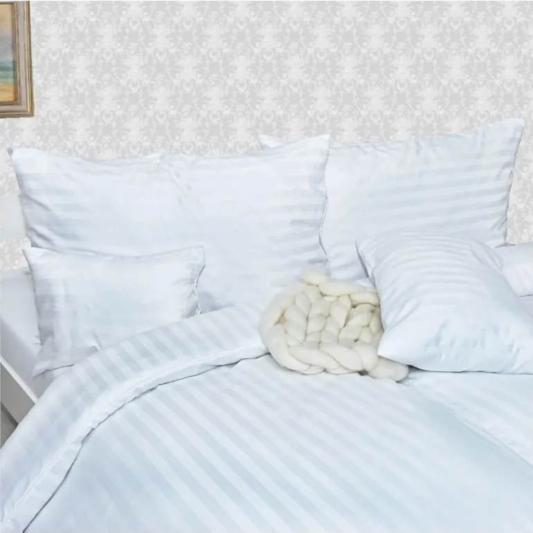 EMI fehér damaszt ágyneműhuzat, A kibővített egyszemélyes ágy szett tartalma: 1x 140x220 + 1x 70x90