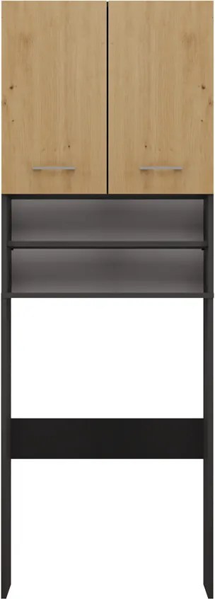 Pola DK fürdőszoba szekrény, antracit-tölgy