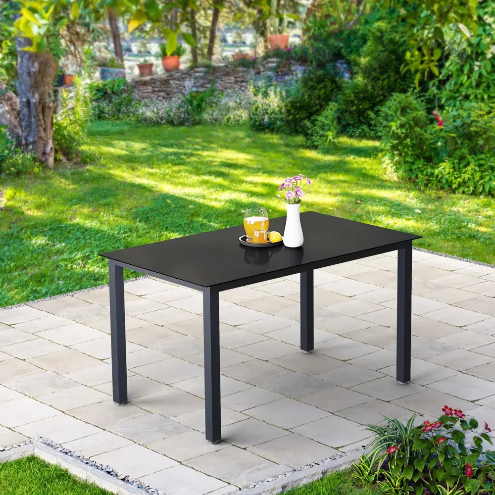 Deuba Kerti asztal Bern 150x90x75 cm - antracit