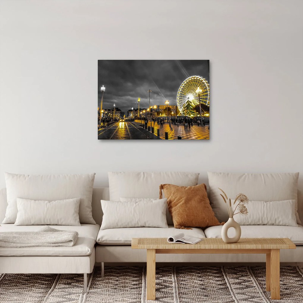 Óriáskerék a szürkületbe képe (70x50 cm)