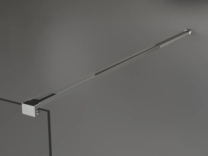 Mexen Kioto zuhanyparaván 110x200 cm 8 mm, króm, fehér kivitel, 800-110-101-01-85