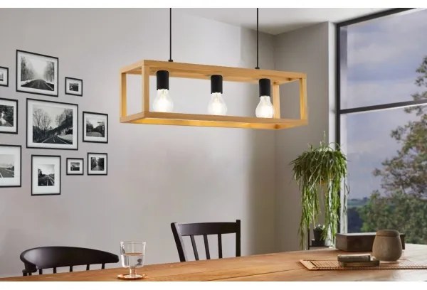 Eglo 32144 - Kábeles csillár BLACKCROWN 3xE27/40W/230V barna