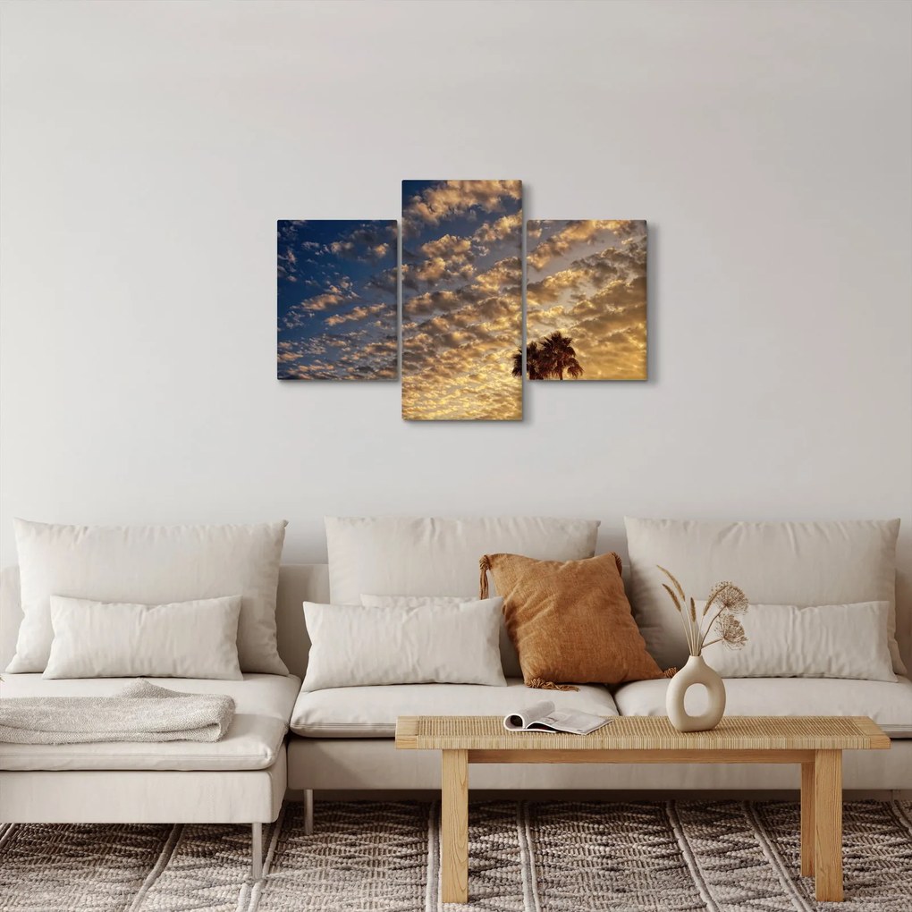 Kép - Pálmafák a felhők között (90x60 cm)