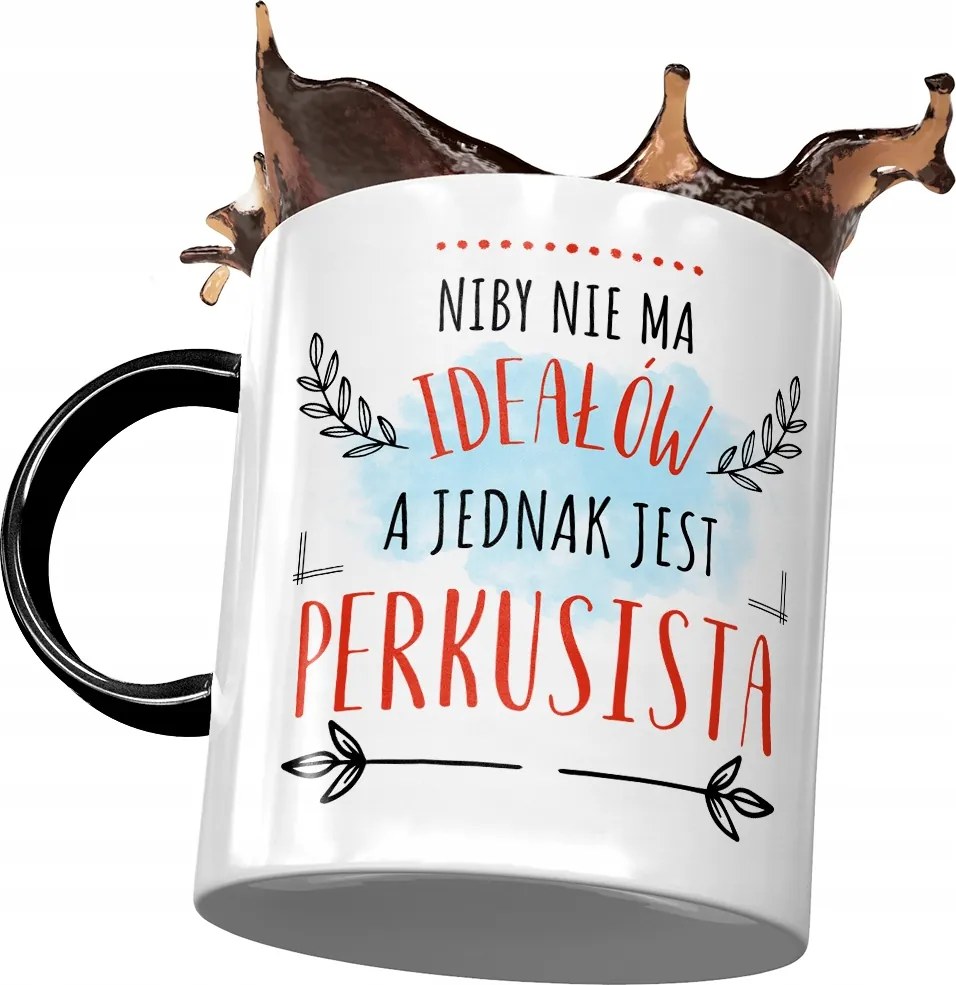 Fekete Bögre Dobosnak Nincs Ideál Nyomtatott Fotóval