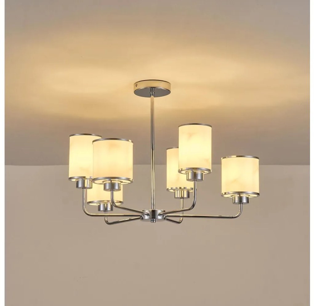 Csillár rúdon 6xE27/60W/230V