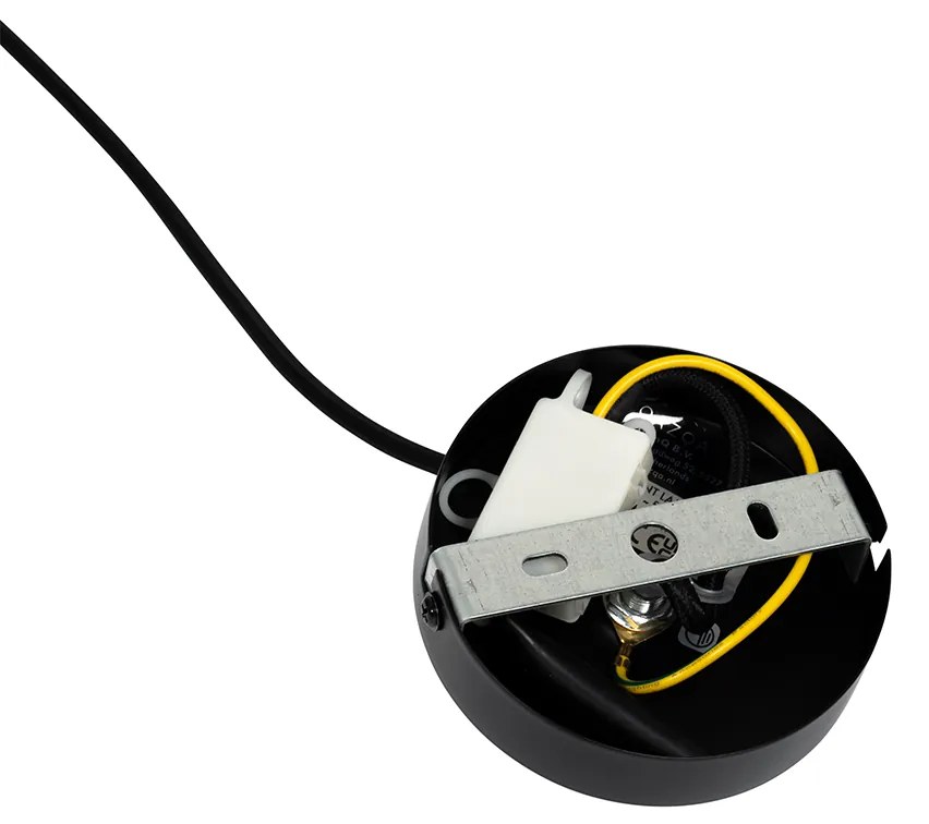 Art Deco lógólámpa fekete füstüveggel - Laura