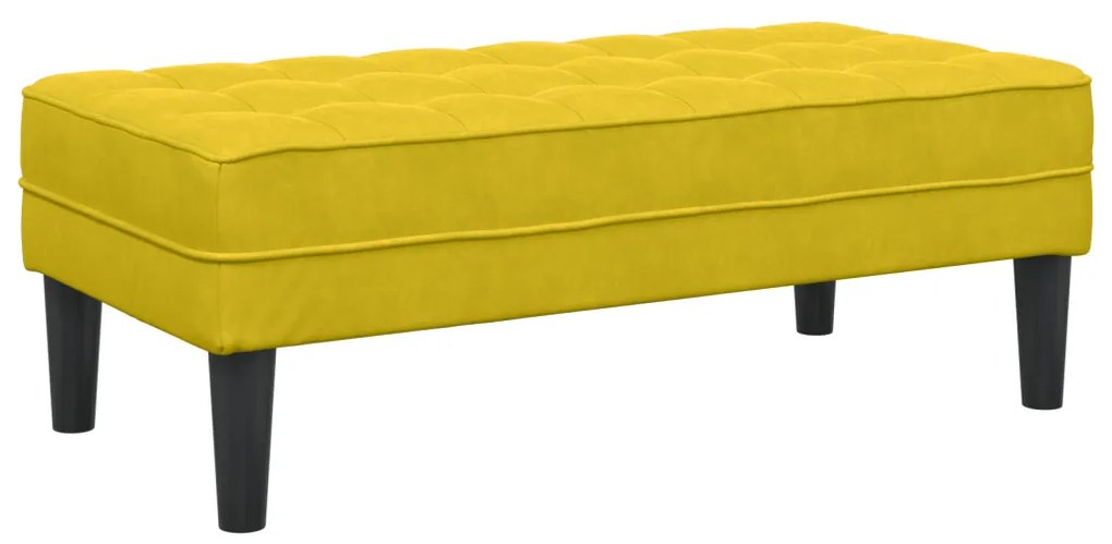 Pad Sárga 113x57x39 cm Bársonyos
