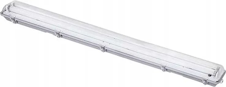 Solight mennyezeti lámpa, porálló, G13, 2 db 120 cm-es Led csőhöz, IP65,