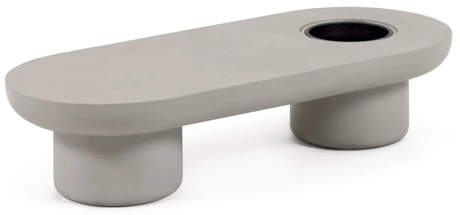 Taimi kerti beton dohányzóasztal, 140 x 60 cm - Kave Home