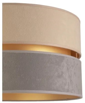 Duolla - Állólámpa DUO 1xE27/60W/230V átm. 44 cm bézs/szürke/barna