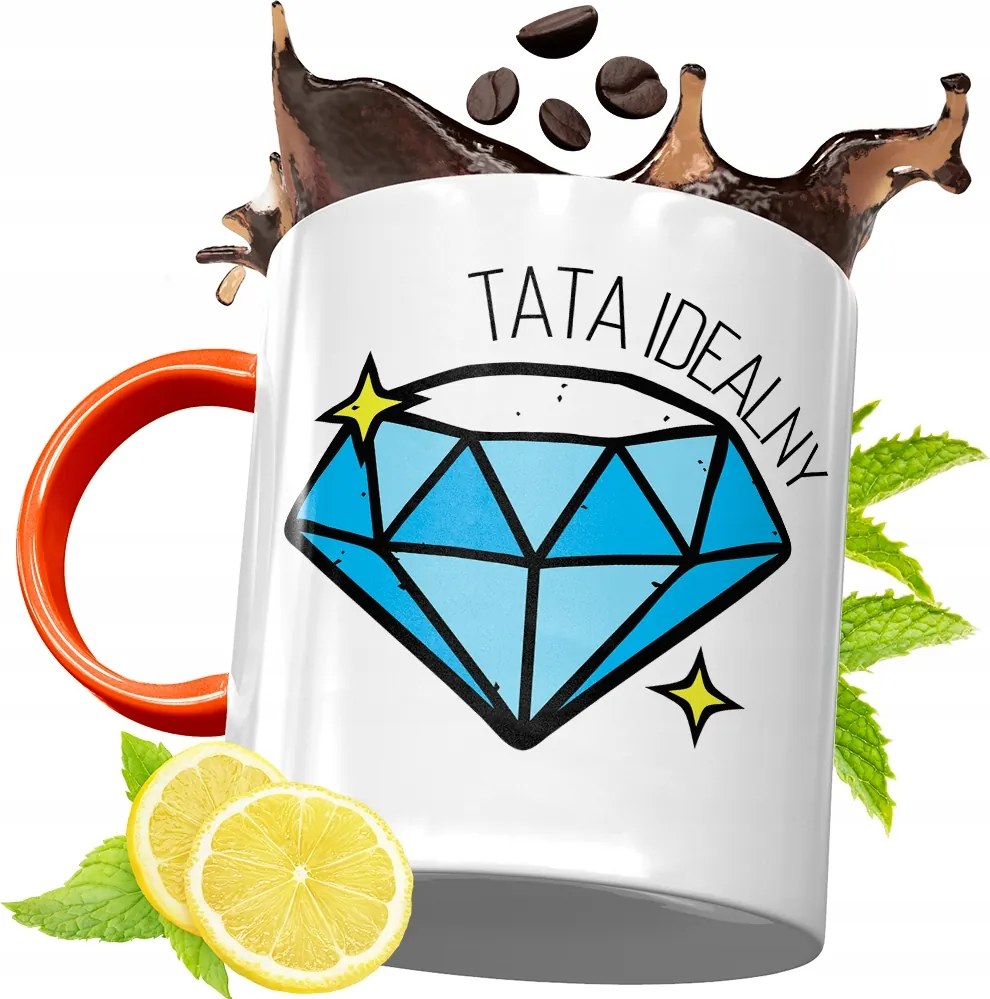 Narancssárga Bögre Apák Napjára Ajándék fényképes nyomtatással