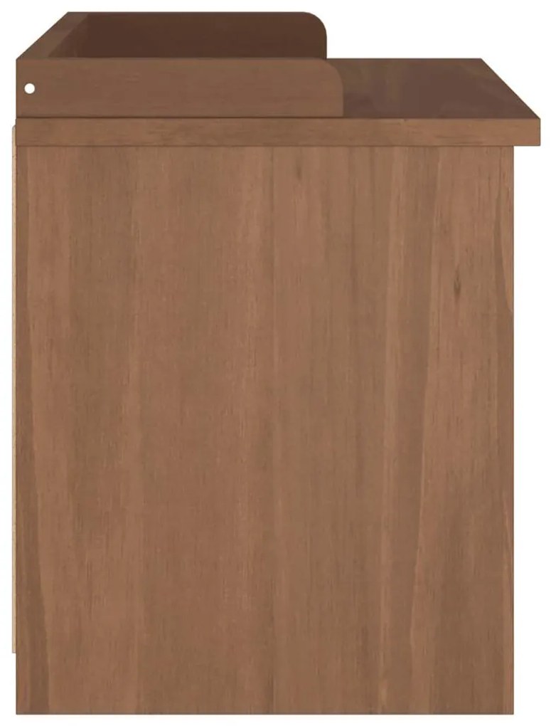 SANDNES tömör fenyőfa előszobapad 87x40x50 cm