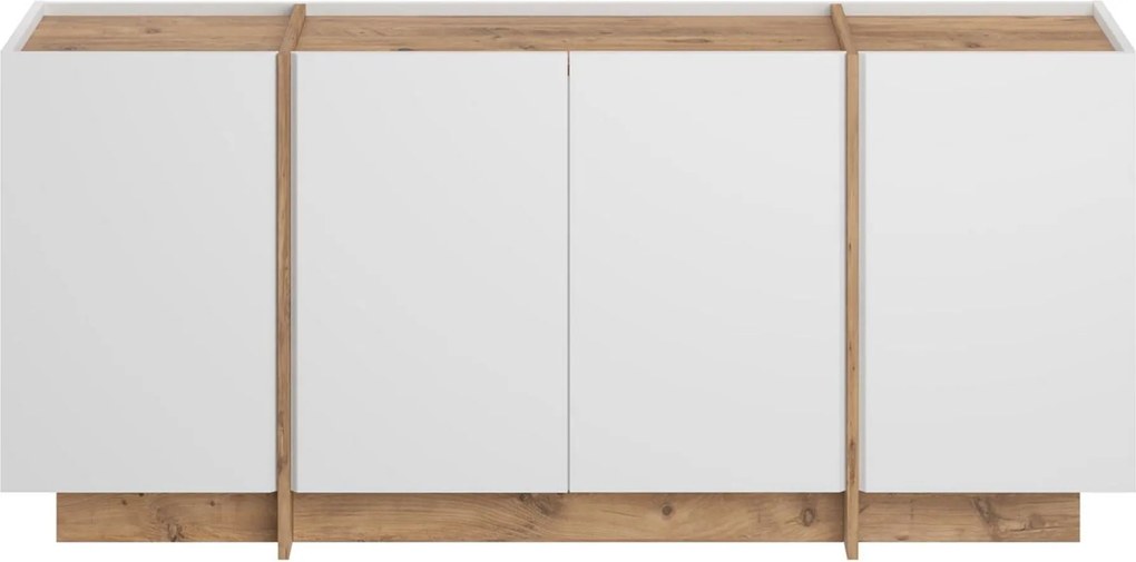 Dorma Komód/ konzolasztal 180 cm – Atlantic Pine / Fehér