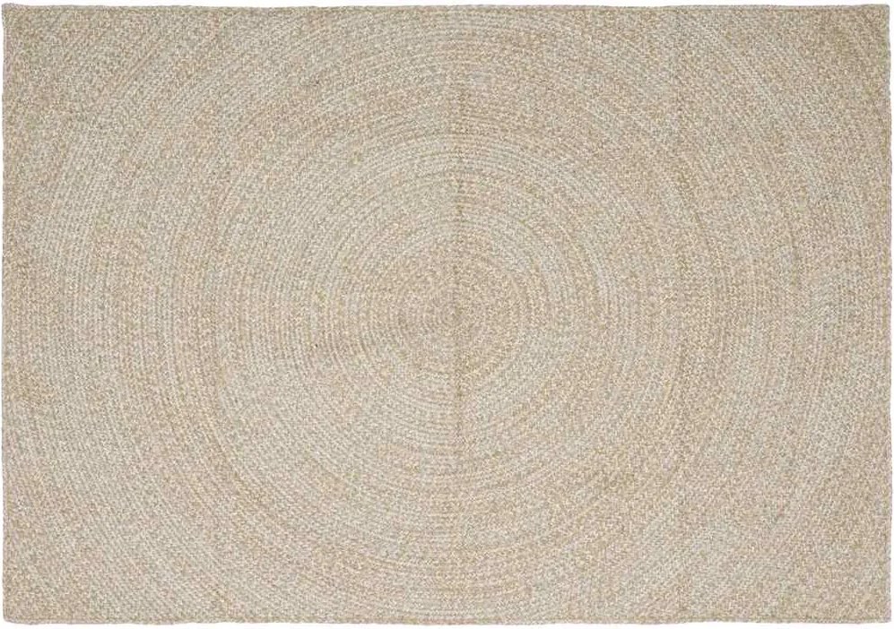 vidaXL Területszőnyegek Természetes és Fehér 200 x 290 cm Juta
