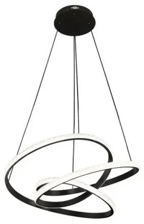 LED csillár kábelen, fényerőszabályozható, 90W (LED)/230V, 3000–6500K, Ø47 cm + távirányító