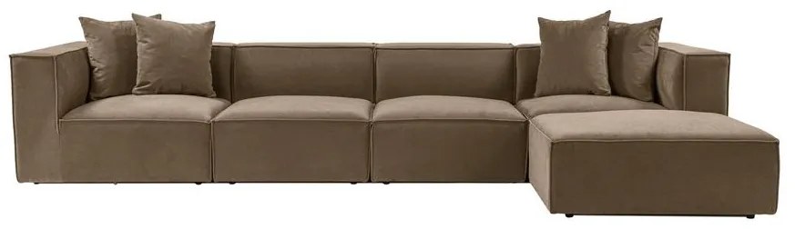 Sarokkanapé Sora (L1-O1-O1-1R-POUFFE ) - Barna