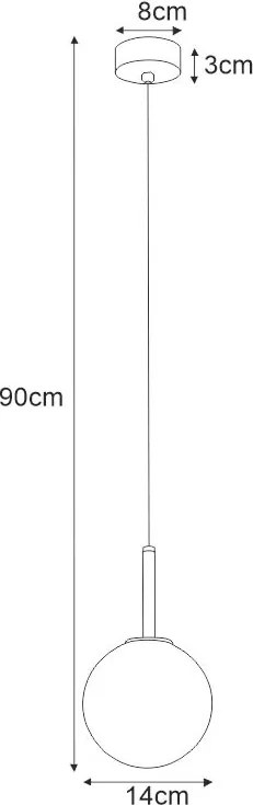 KAJA K-4885 FARO Fekete Színű Függeszték 1xE14 10W IP20