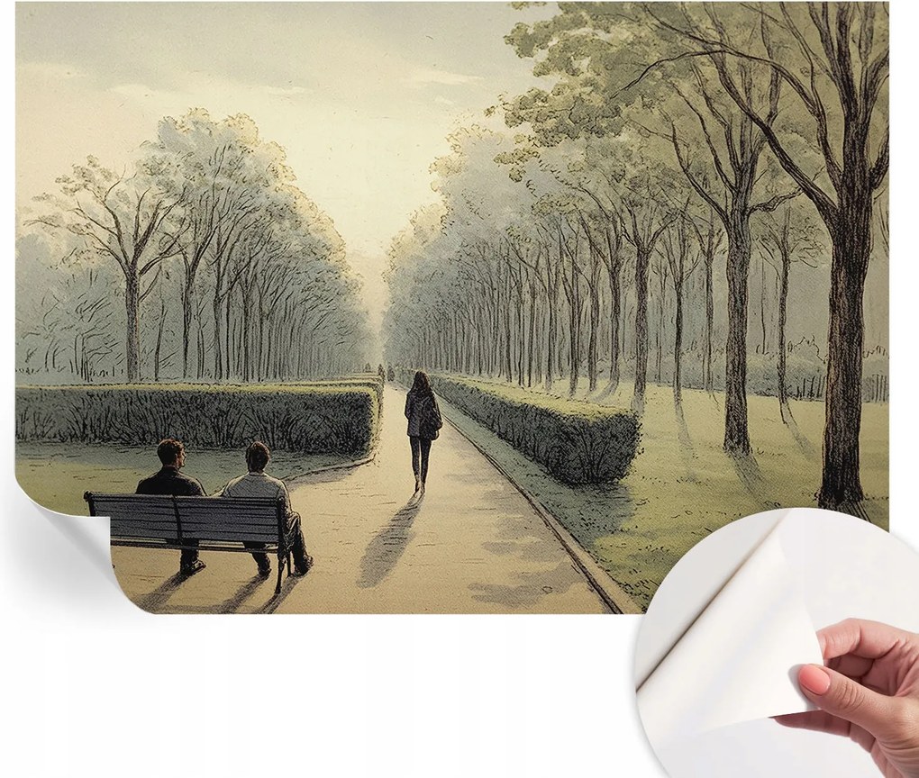 Öntapadós Stílusos Dekoratív Fotótapéta Park nyugalom 208x146 cm