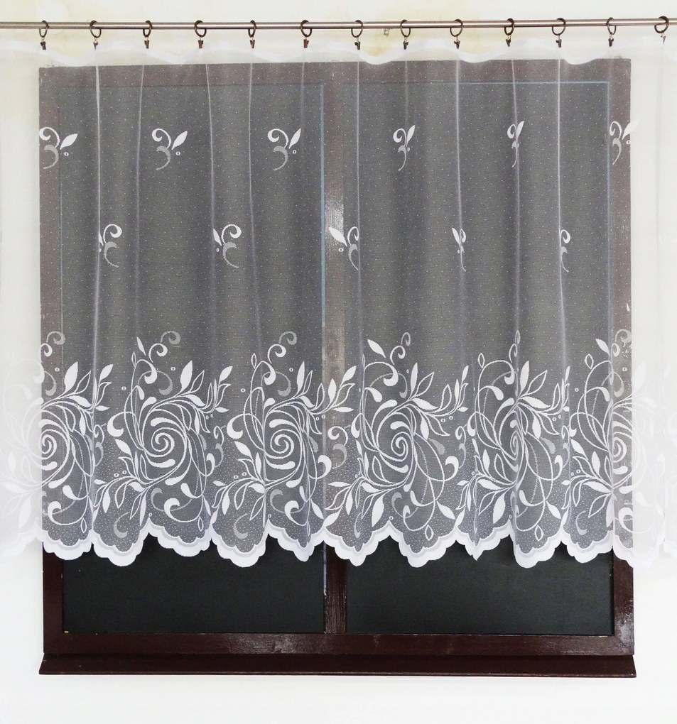 Mg Függöny 93/100 Fehér 210X160 szalaggal Lengyel G