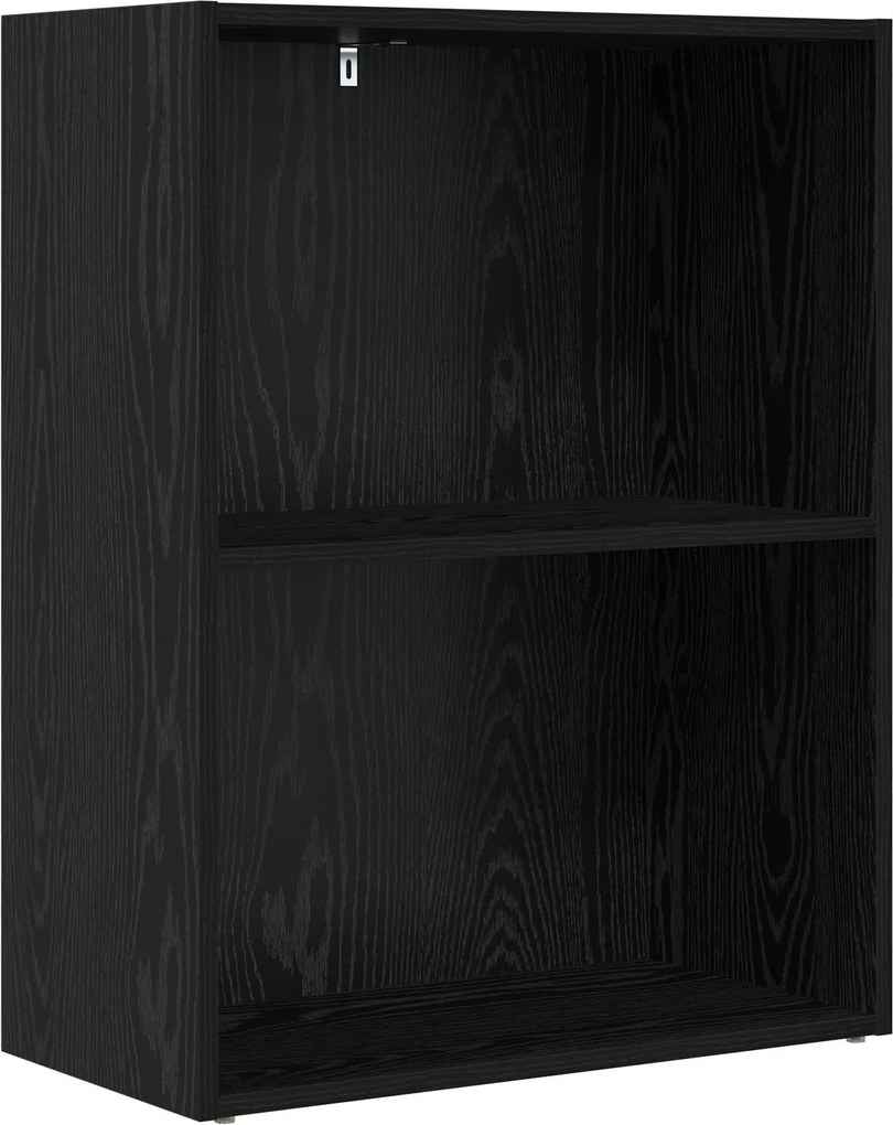 vidaXL Könyvespolc Fekete tölgy 60 x 30 x 76.5 cm Faanyag