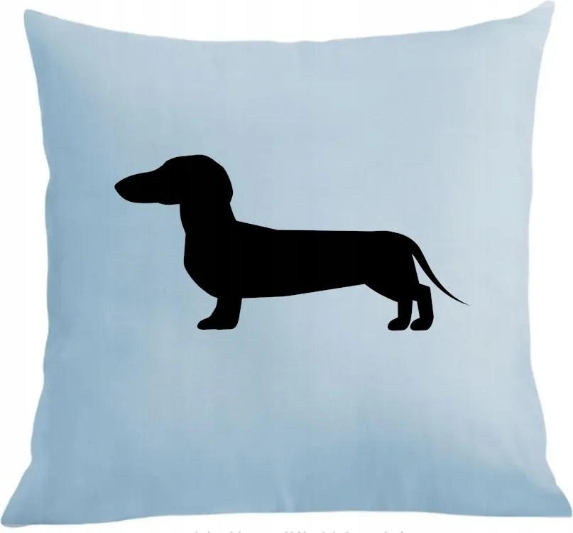 Párna párnahuzat nyomott mintás tacskó kutya