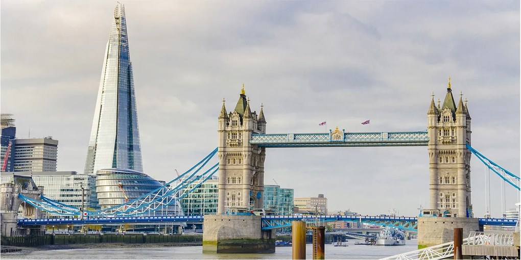 Fotó kép edzett üveg Temze London 140x70