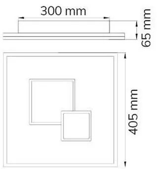 Wofi 11247 - LED Dimmelhető mennyezeti lámpa NADRA LED/27W/230V
