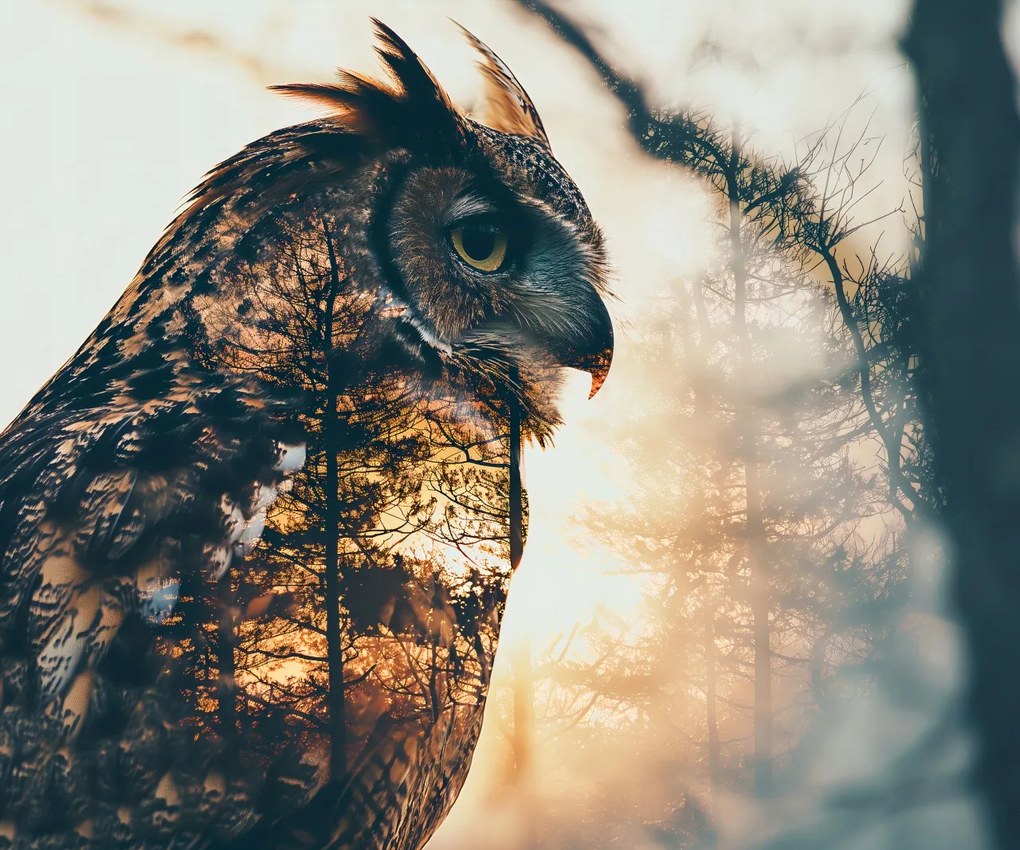 Poszter 60x50cm Bagoly szellem