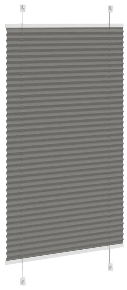 pliszírozott redőny antracit 70x100 cm szövetszélesség 69,4 cm
