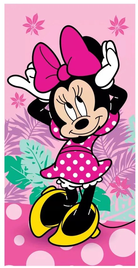 Disney Minnie Pretty in Pink fürdőlepedő, strand törölköző 70x140cm