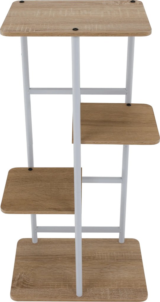 Virágállvány, fehér/sonoma tölgy, LEDOR TYP 1