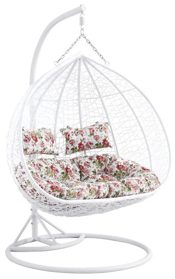 Függőfotel 135x115x210cm fehér Babilon-XXL-White