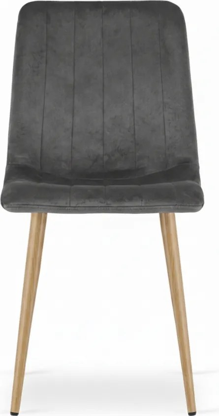 Sötétszürke bársonyszék LAVA GRÁNIT SZÜRKE